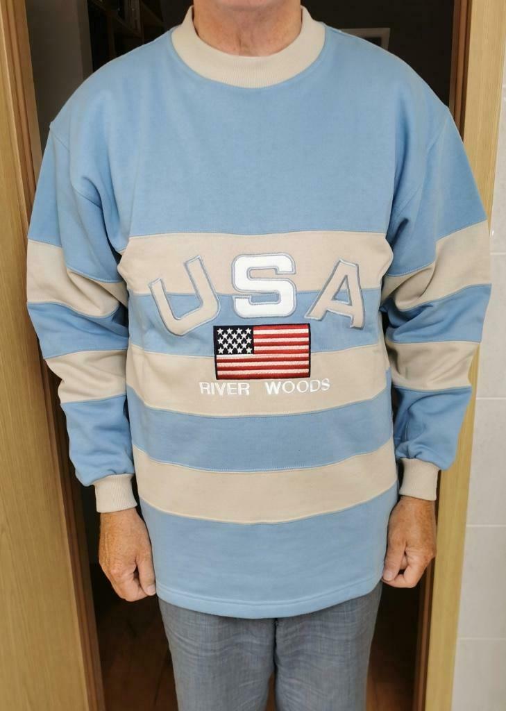 Très beau Sweat River Woods USA, Vêtements | Hommes, Pulls & Vestes, Neuf, Enlèvement ou Envoi, Bleu, River Woods