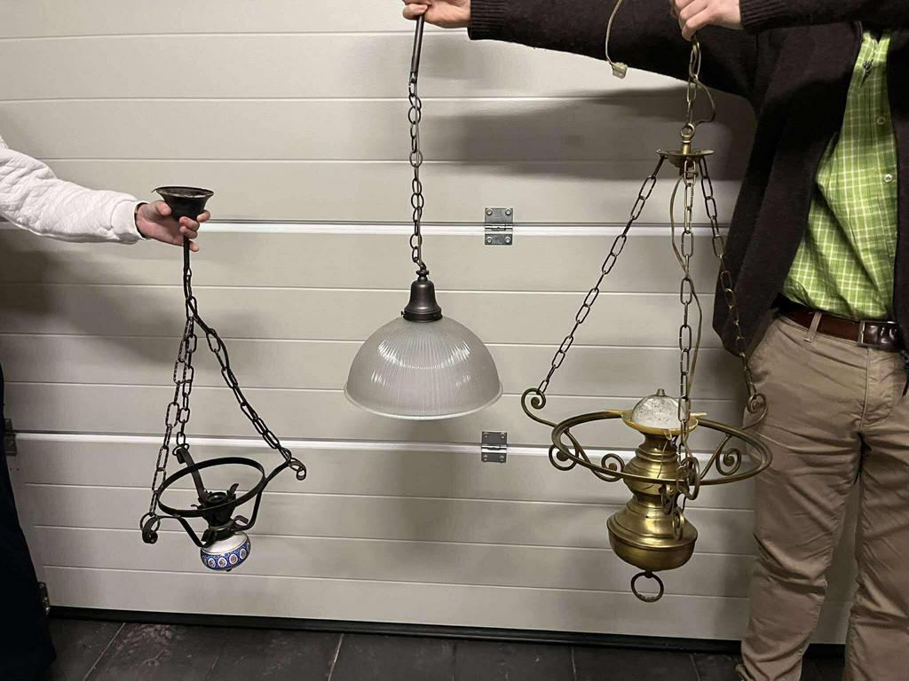 Lot de 3 suspensions vintage, Ophalen of Verzenden, Zo goed als nieuw