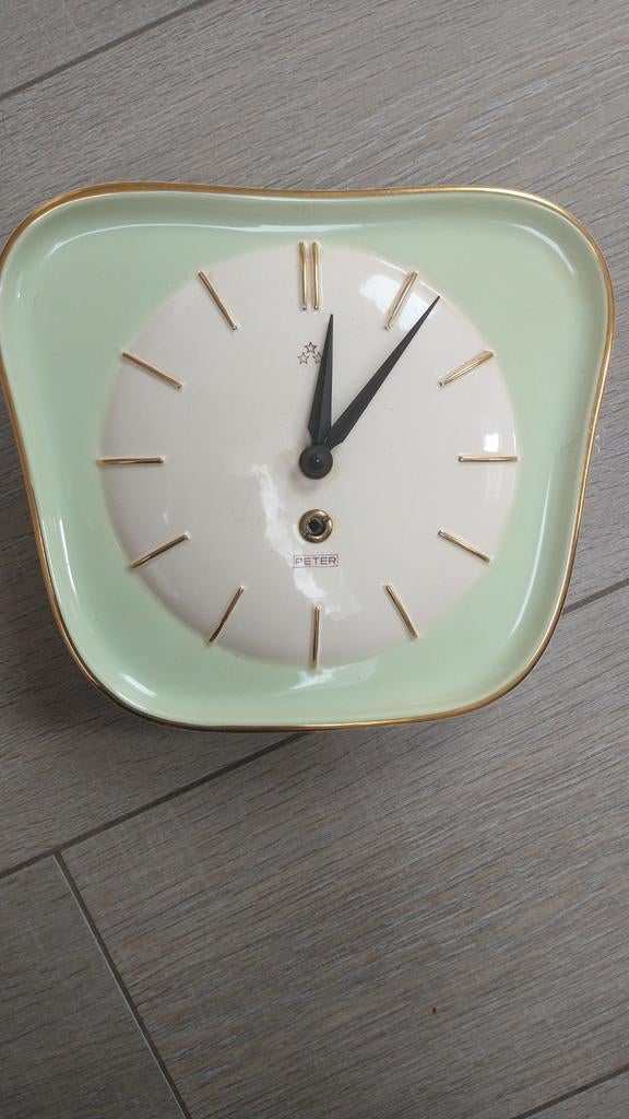 Mechanische Vintage Peter wandklok jaren 50, Ophalen of Verzenden