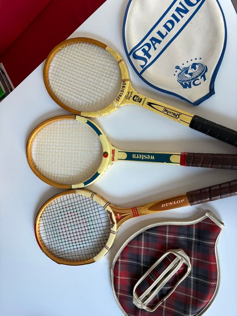 Raquettes de tennis en bois annes 70-80, Sports & Fitness, Enlèvement, Utilisé, Dunlop