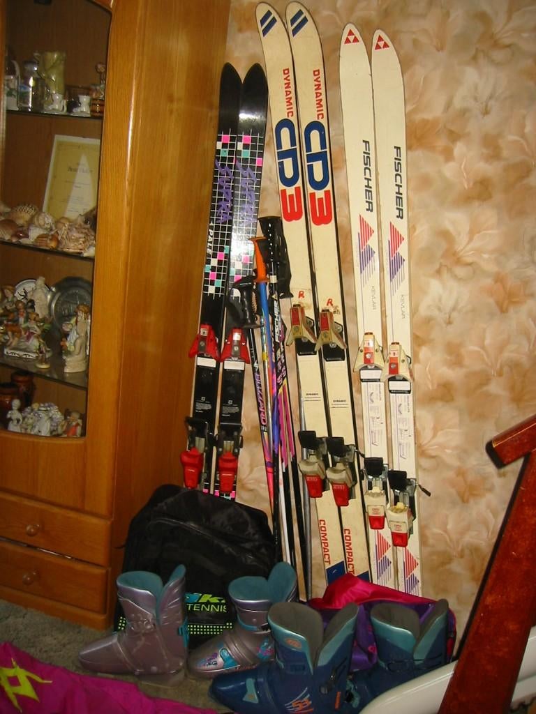 SKI MATERIAAL, Sport en Fitness, 160 tot 180 cm, Gebruikt, Schoenen, Ski