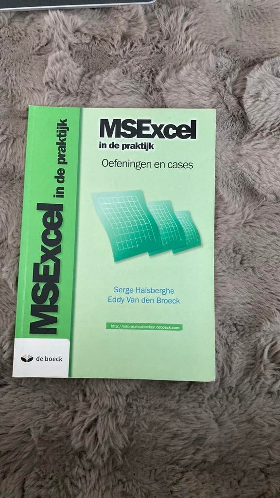 Eddy van den Broeck - MS excel caseboek, Boeken, Ophalen, Nederlands, Eddy van den Broeck; Serge Halsberghe