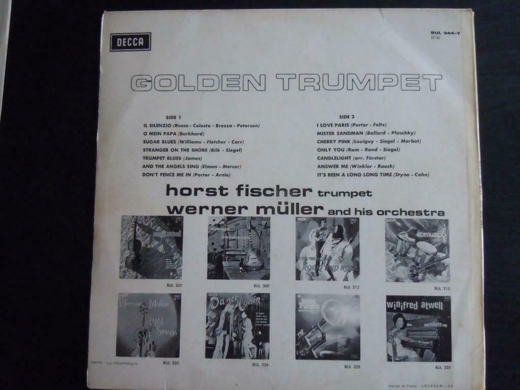 Horst Fischer Werner Müller and orchestre Golden Trumpet LP, Enlèvement ou Envoi, 12 pouces, LP