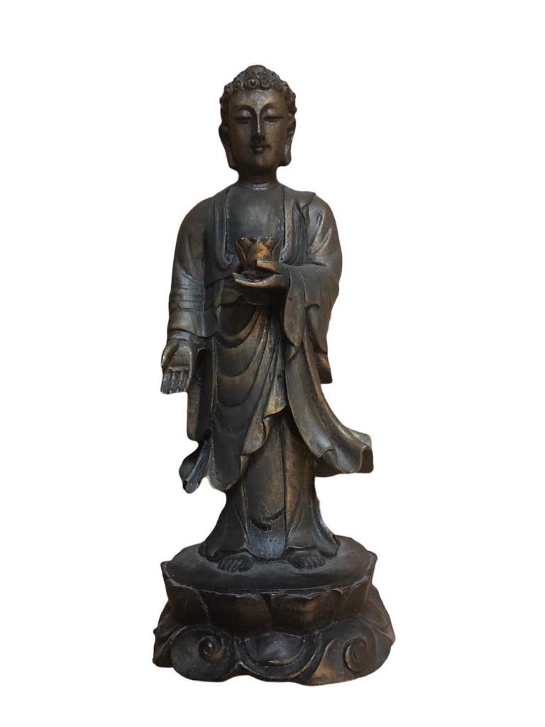 Petite posture de Bouddha en résine, Enlèvement ou Envoi, Utilisé