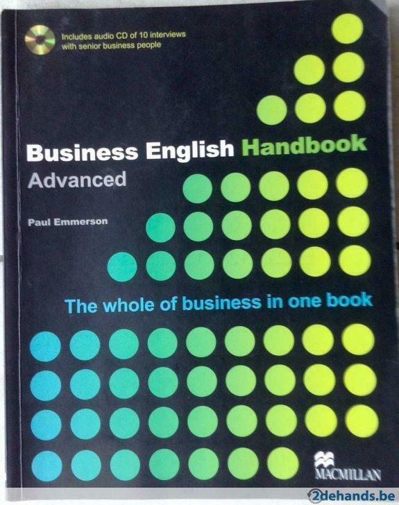 A vendre Manuel d'anglais des affaires avec CD audio, pour T, Enlèvement, Utilisé, Enseignement supérieur, Van In