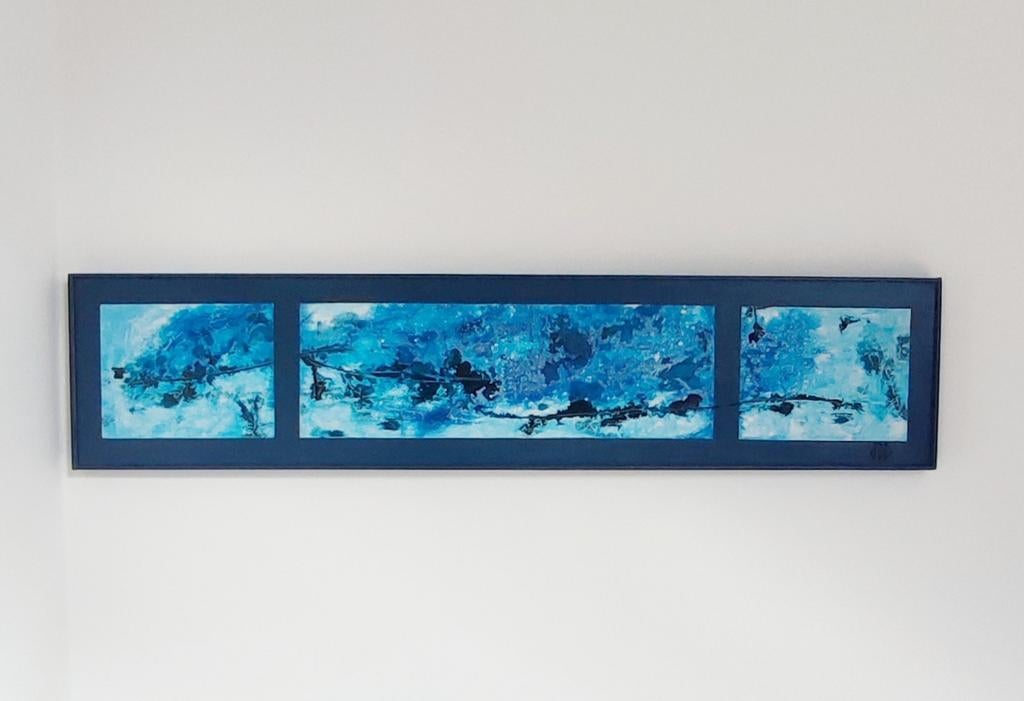 Peinture abstraite. 250 euros., Antiquités & Art, Enlèvement ou Envoi