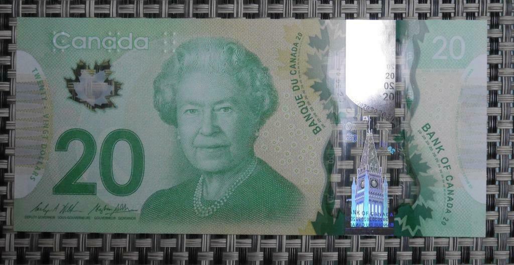 Bankbiljet van 20 dollar, Canada, 2012 UNC-polymeer, Postzegels en Munten, Bankbiljetten | Amerika, Ophalen of Verzenden, Noord-Amerika