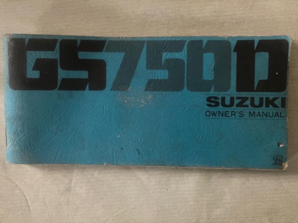 Suzuki GS750D Moto oldtimer notice, Enlèvement ou Envoi, Suzuki