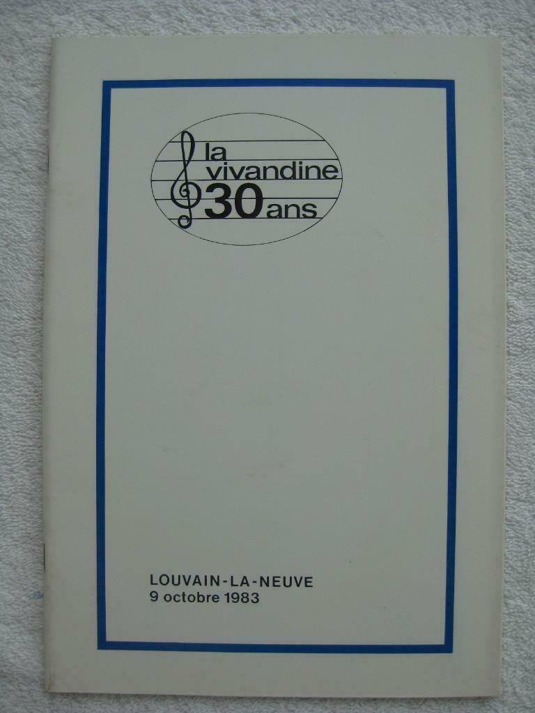 Leuven Louvain-la-Neuve – Chorale La Vivandine - EO 1983, Boeken, Geschiedenis | Nationaal, Gelezen, Ophalen of Verzenden