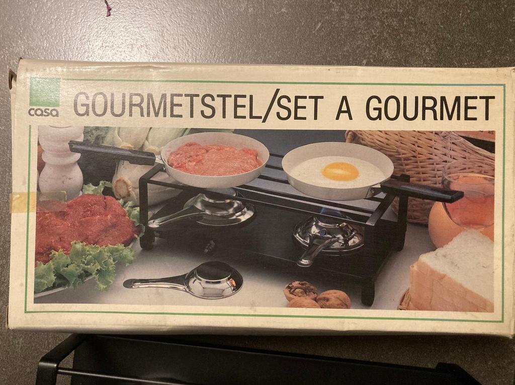 Gourmet set 2 personen ongebruikt, Ophalen, Zo goed als nieuw