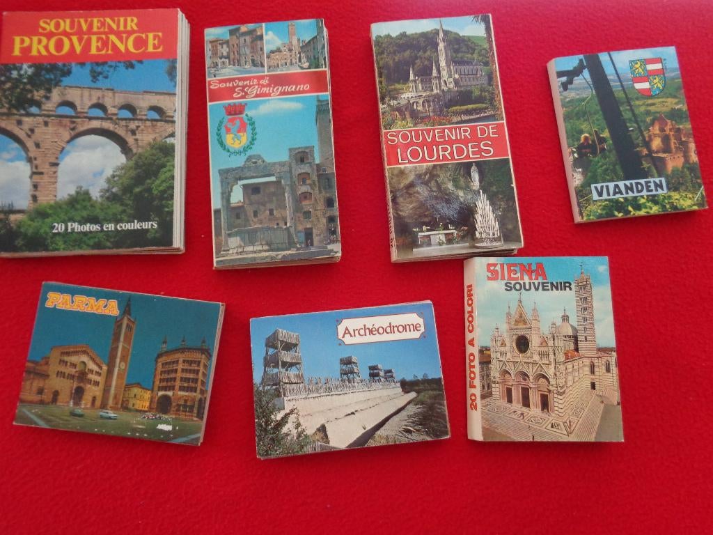 Lot de 7 pièces cartes souvenir Vintage., Livres, Livres de cuisine, Envoi, Utilisé
