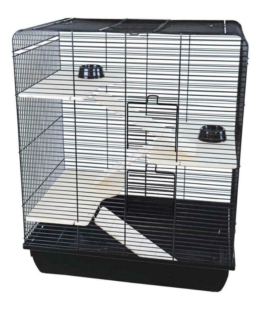 Rattenkooi Remy Wood Zwart, Ophalen, Kooi, 60 tot 90 cm, Fret