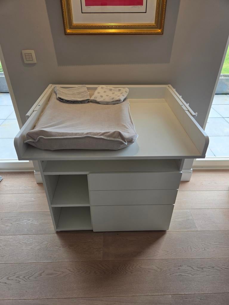 Ververstafel / bureau met 3 lades, Ophalen