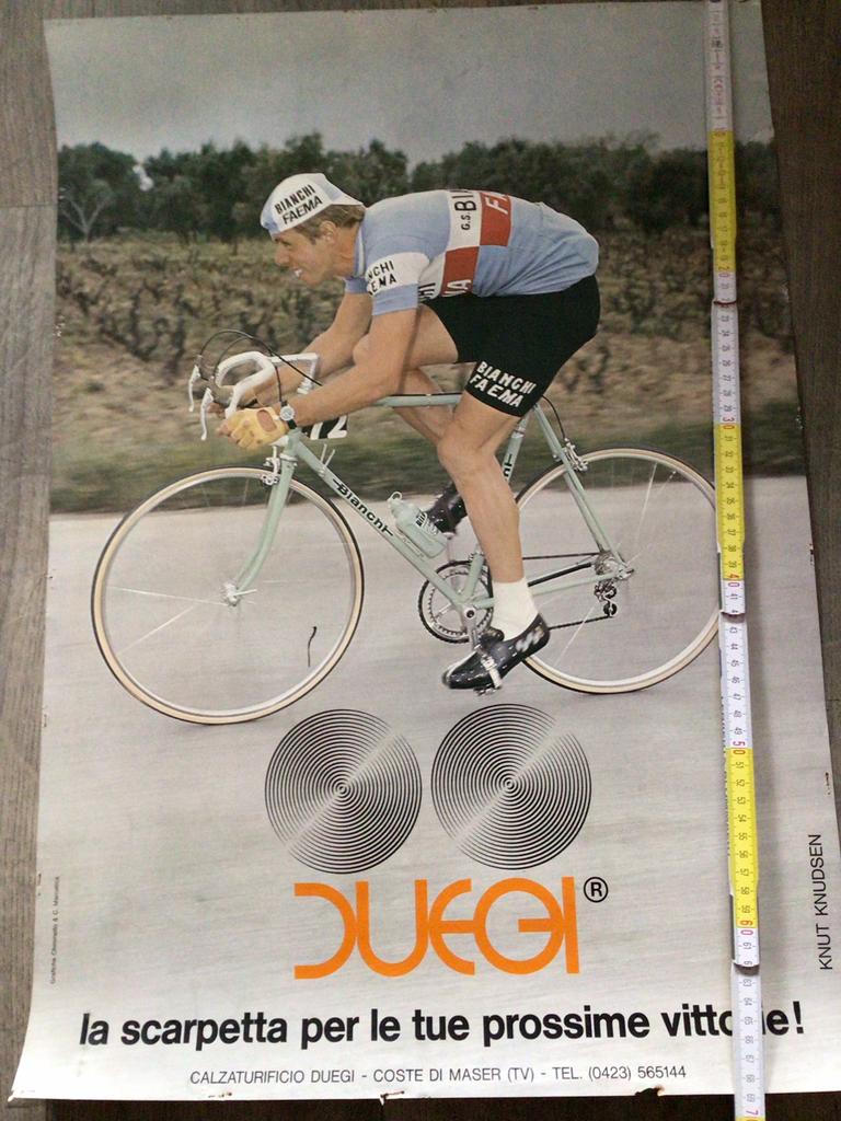 Wielerposter 1978 team bianchi faema knut knudsen, Envoi, Comme neuf