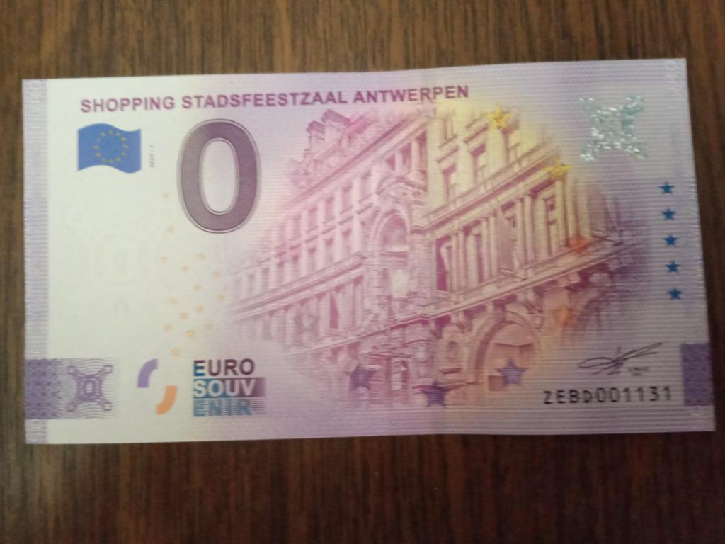 bankbiljet/banknote Antwerpen Belgian-Belgium 0 € fake-mint, Postzegels en Munten, Bankbiljetten | Europa | Niet-Eurobiljetten