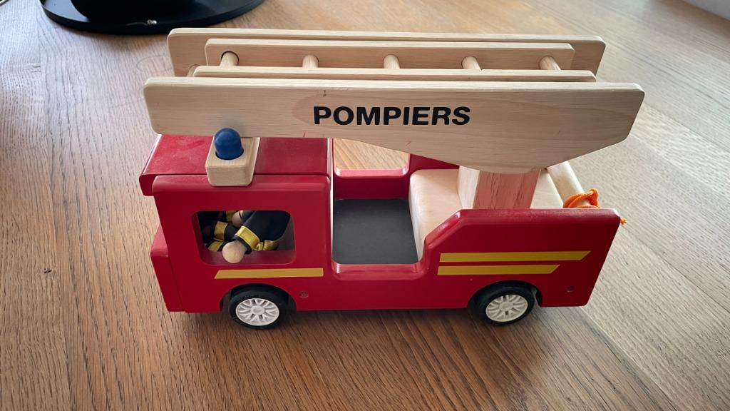 Houten brandweerwagen, Ophalen of Verzenden, Zo goed als nieuw