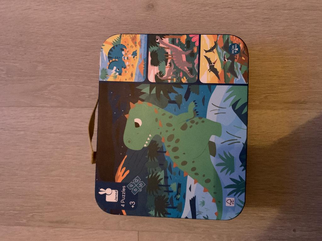 Puzzels Janod dino, Bumba, peppa pig, Enlèvement, 10 à 50 pièces, Comme neuf, 6 mois à 2 ans
