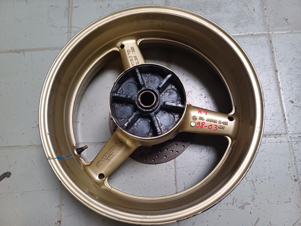 yamaha r1 modellen '98-'03 achterwiel velg goudkleurig, Motoren, Ophalen of Verzenden, Gebruikt