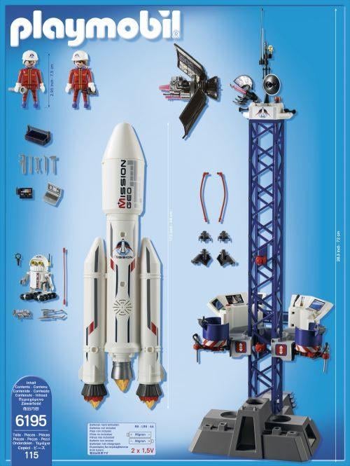 Playmobil Lanceerbasis met raket + City Action Space Shuttle, Kinderen en Baby's, Speelgoed | Playmobil, Ophalen of Verzenden