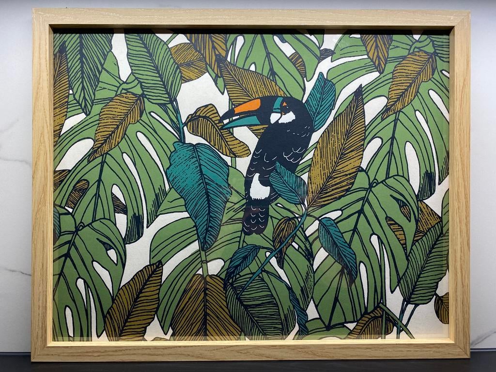 Jungle Toekan 50x40 (nieuw), Ophalen of Verzenden, Nieuw, Hout