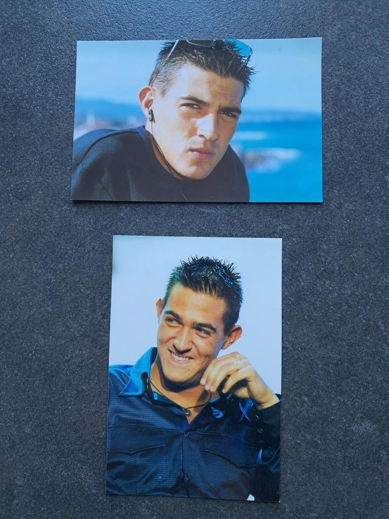 Lot de 2 cartes photos Panini Star Academy 1 (Jean-Pascal), Enlèvement ou Envoi, Comme neuf, Photo ou Carte