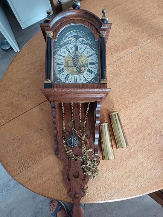 Hollandse zaanse klok WUBA werkend, Antiek en Kunst, Ophalen