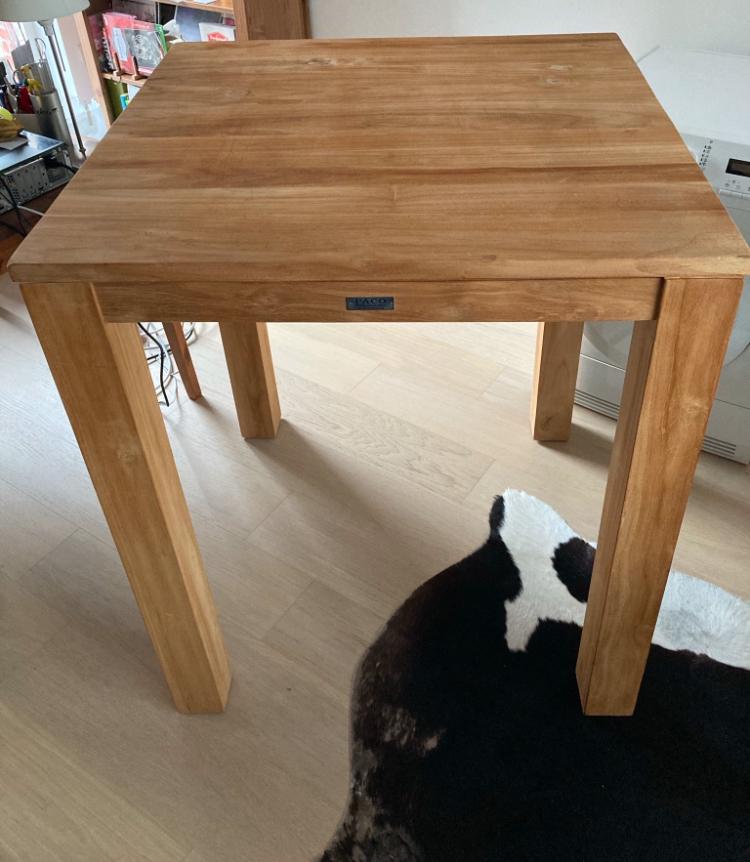 Zware bartafel teak, Huis en Inrichting, Ophalen, Zo goed als nieuw