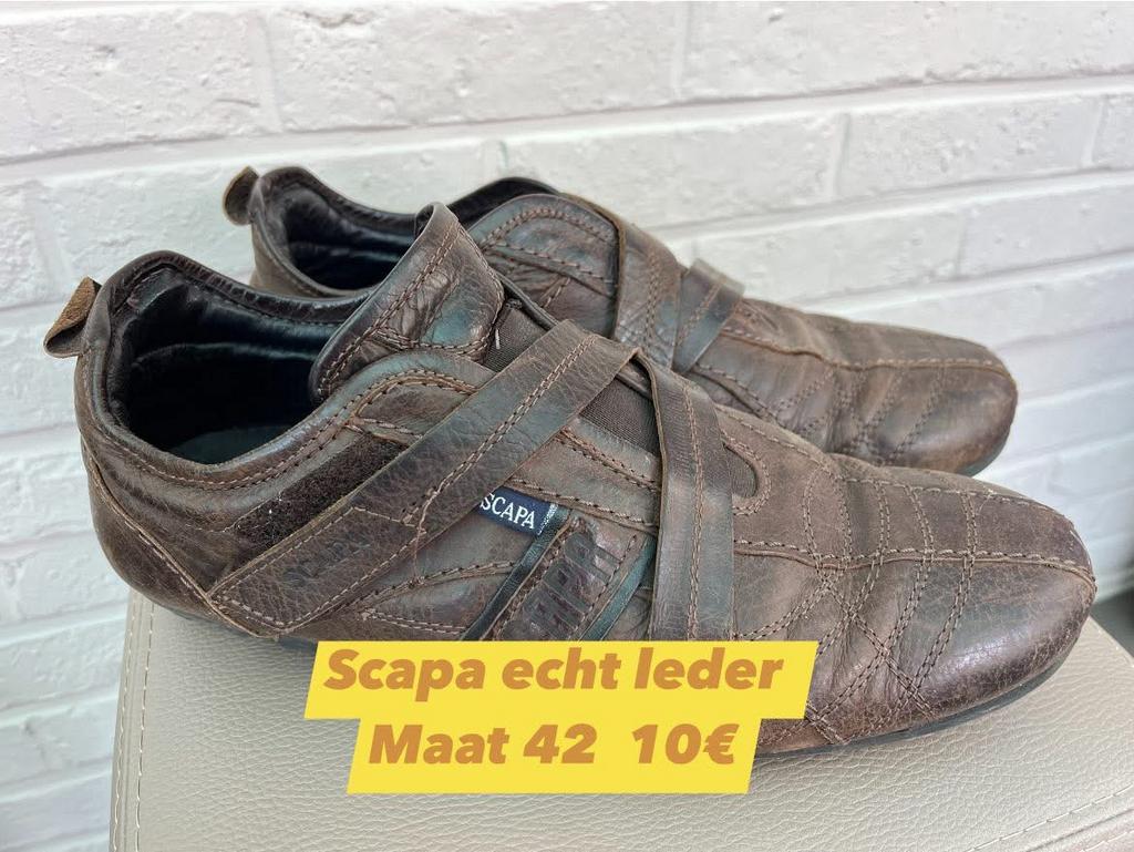 Chaussures en cuir Scapa Taille 42, Vêtements | Hommes, Chaussures, Enlèvement ou Envoi, Brun, Autres types, Porté