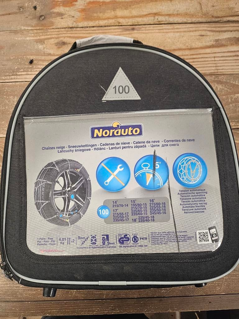 Sneeuwkettingen Norauto 100, Enlèvement