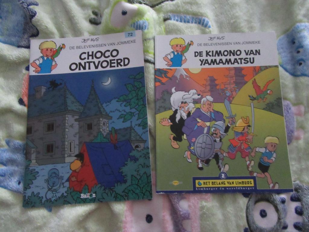 2x Strip: Jommeke : De kimono van Yamamatsu + Choco Ontvoerd, Meerdere stripboeken, Ophalen of Verzenden, Gelezen, Jef Nys