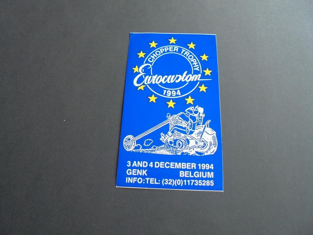 Autocollant : Trophée Chopper Genk 1994, Envoi, Neuf, Voiture ou Moto