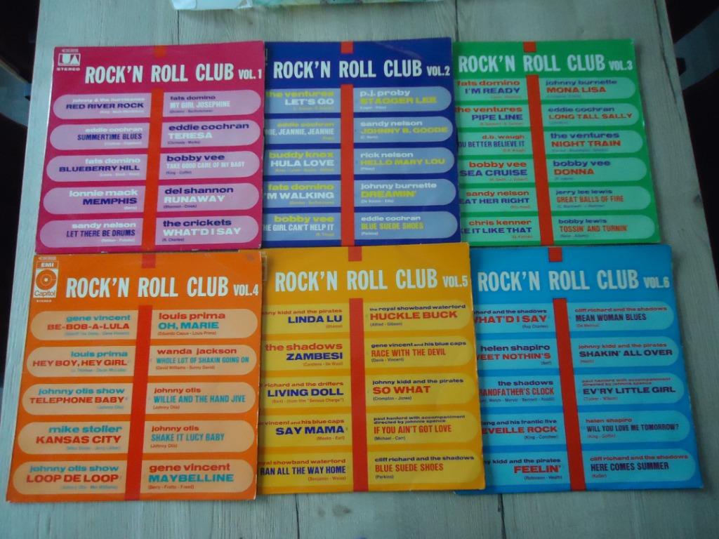 Collectie 6 LP's van "Rock'n Roll Club" Volume 1 tot 6., Enlèvement ou Envoi, Utilisé, 12 pouces, Rock and Roll