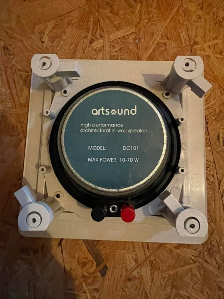 Inbouw luidsprekers ARTSOUND 4 stuks beige ( 180 x 180 ), Enlèvement, Comme neuf