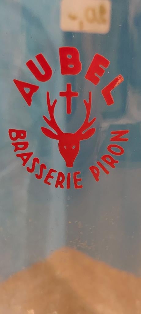 Brasserie PIRON à AUBEL Liège 1968 fermée, Enlèvement ou Envoi, Comme neuf, Verre ou Verres