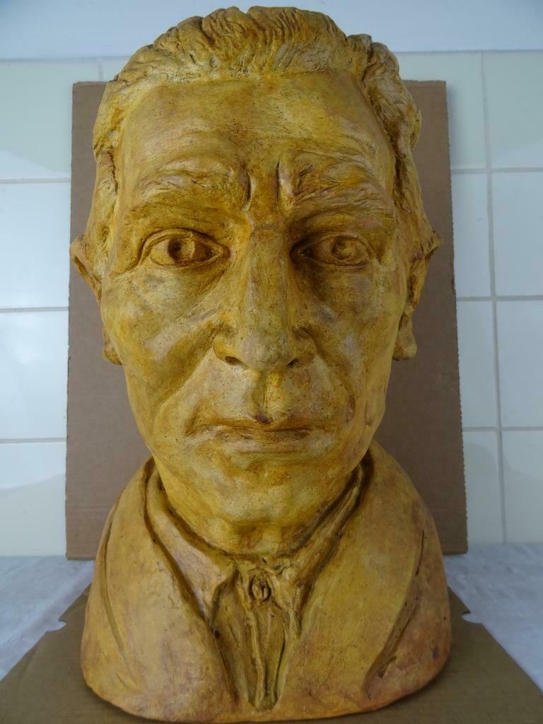 Buste de statue vintage Homme Constant Grooten 1973 unique !, Antiquités & Art, Enlèvement ou Envoi