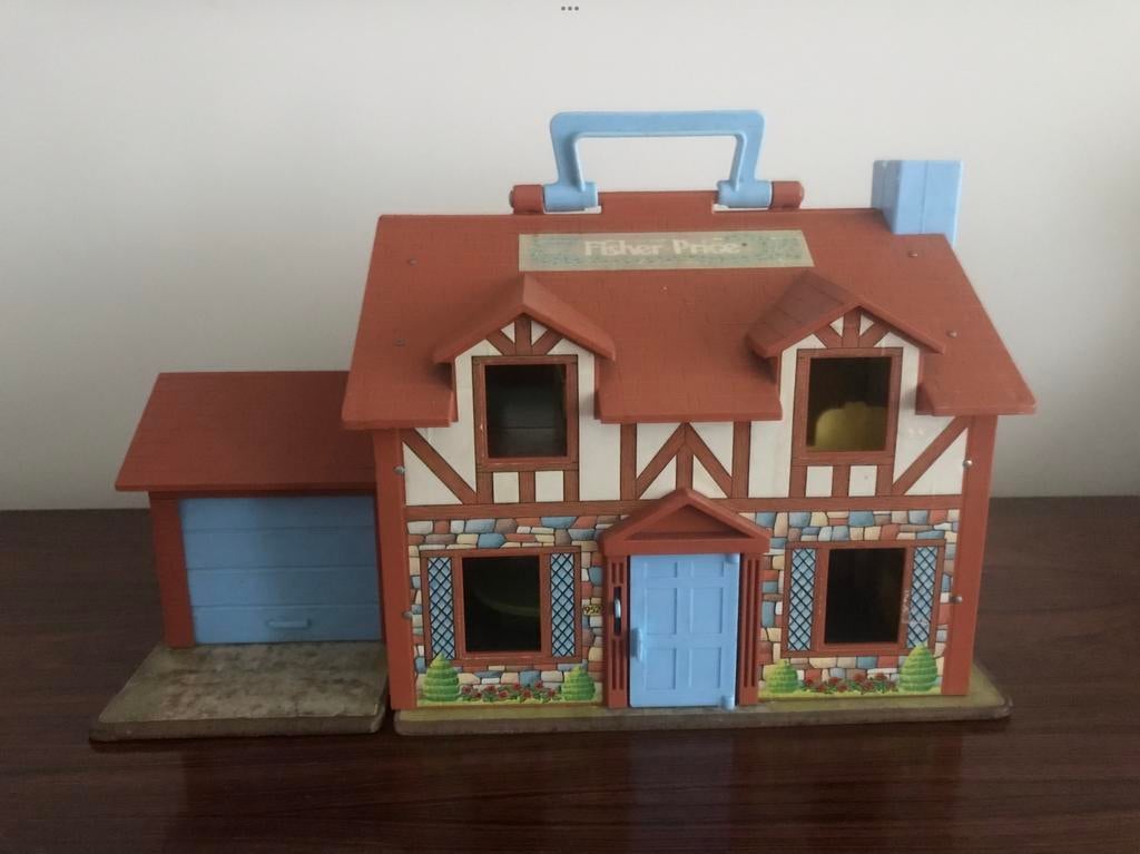 Retro fisher price huis met accesoires toebehoren, Kinderen en Baby's, Speelgoed | Fisher-Price, Ophalen of Verzenden, Gebruikt