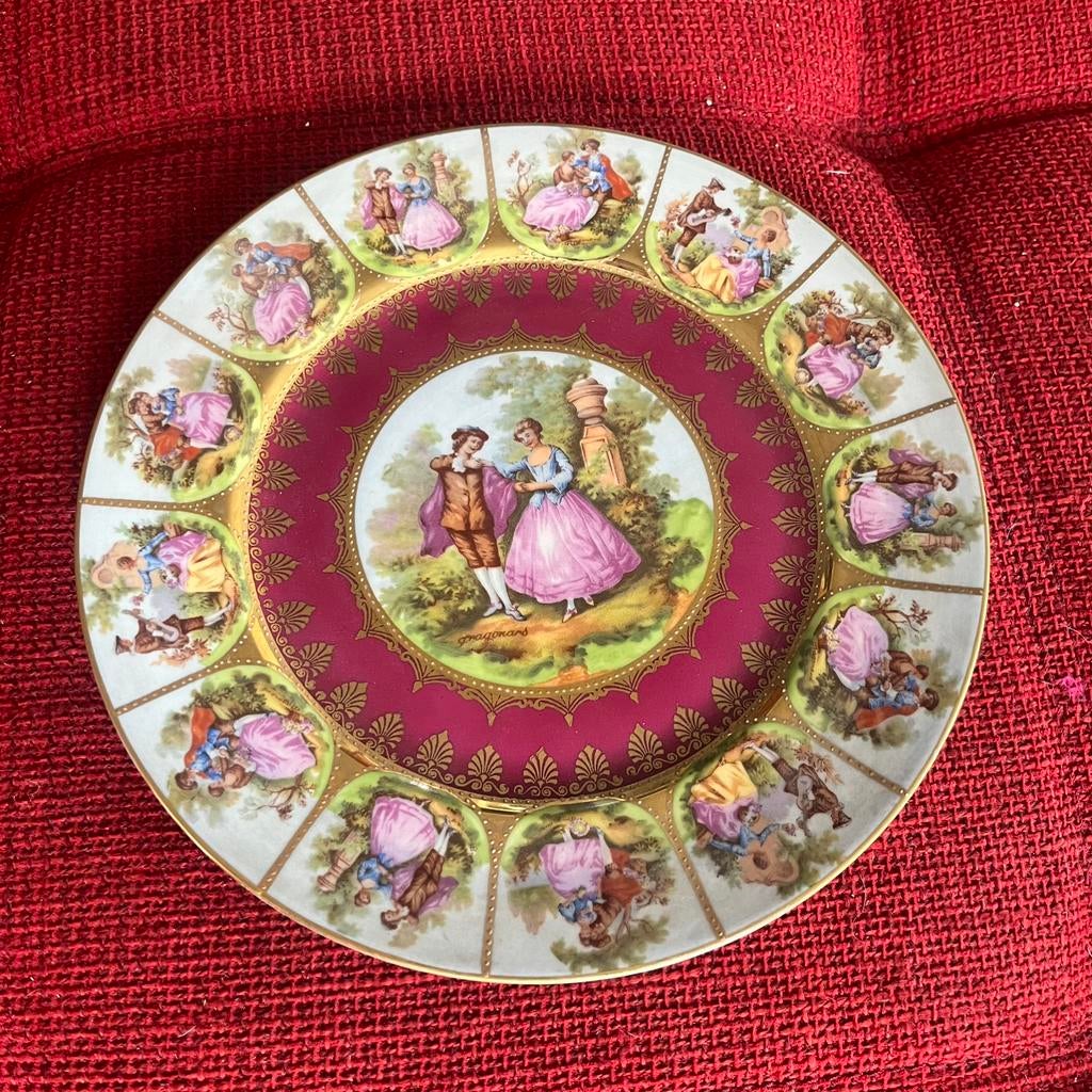 Vintage bord Bavaria Porselijn Duitsland, Antiek en Kunst, Ophalen
