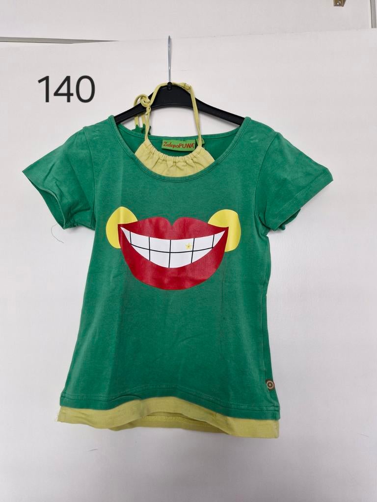 T-shirten korte mouwen  meisjes maat 134/140, Ophalen of Verzenden, Zo goed als nieuw