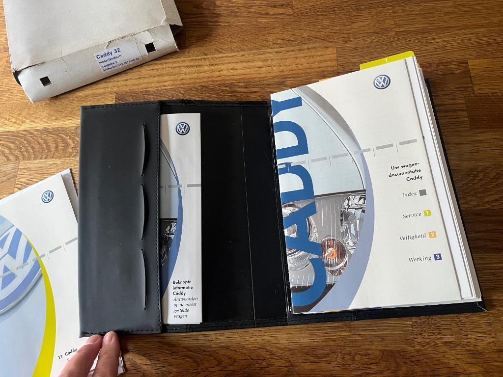 HANDLEIDING VW CADDY DOCUMENTS DE BORD, Verzenden