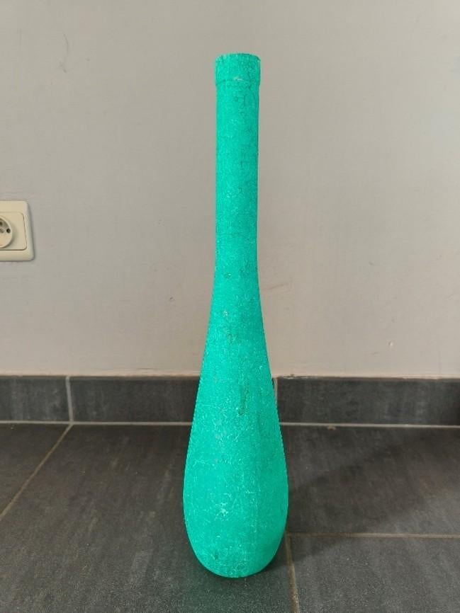 Smalle, langwerpige vaas, Ophalen, Groen