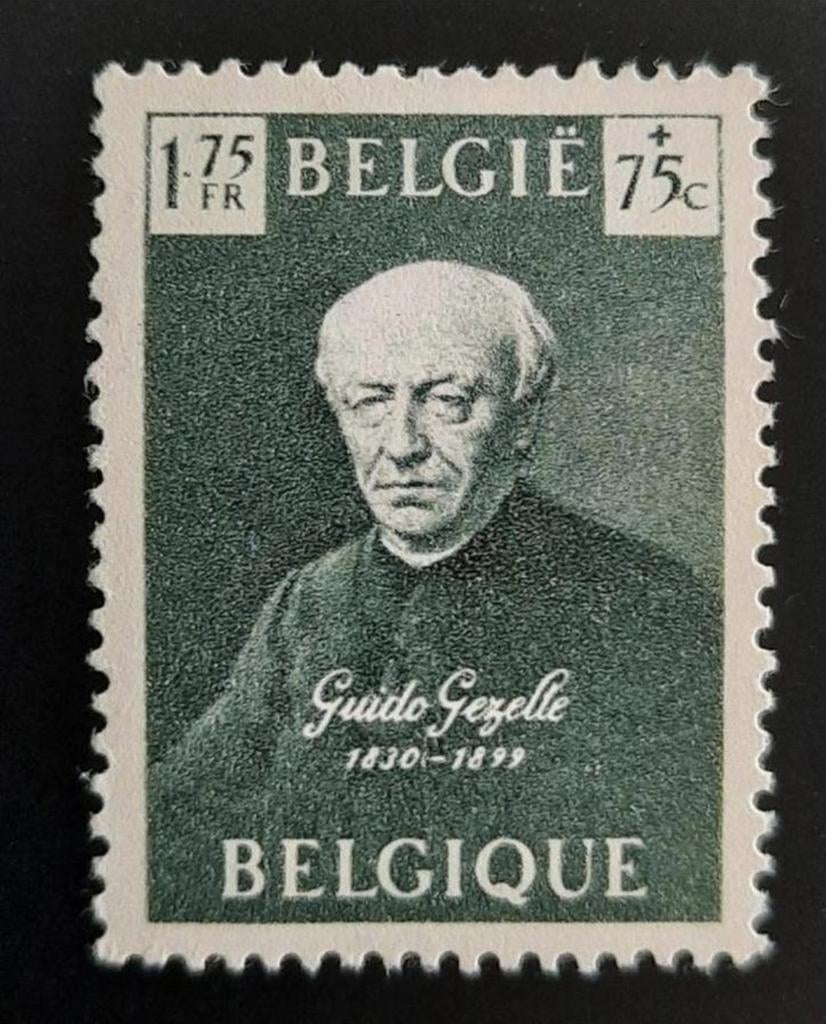 België: OBP 813 ** Guido Gezelle 1949., Postzegels en Munten, Postzegels | Europa | België, Orginele gom, Ophalen of Verzenden