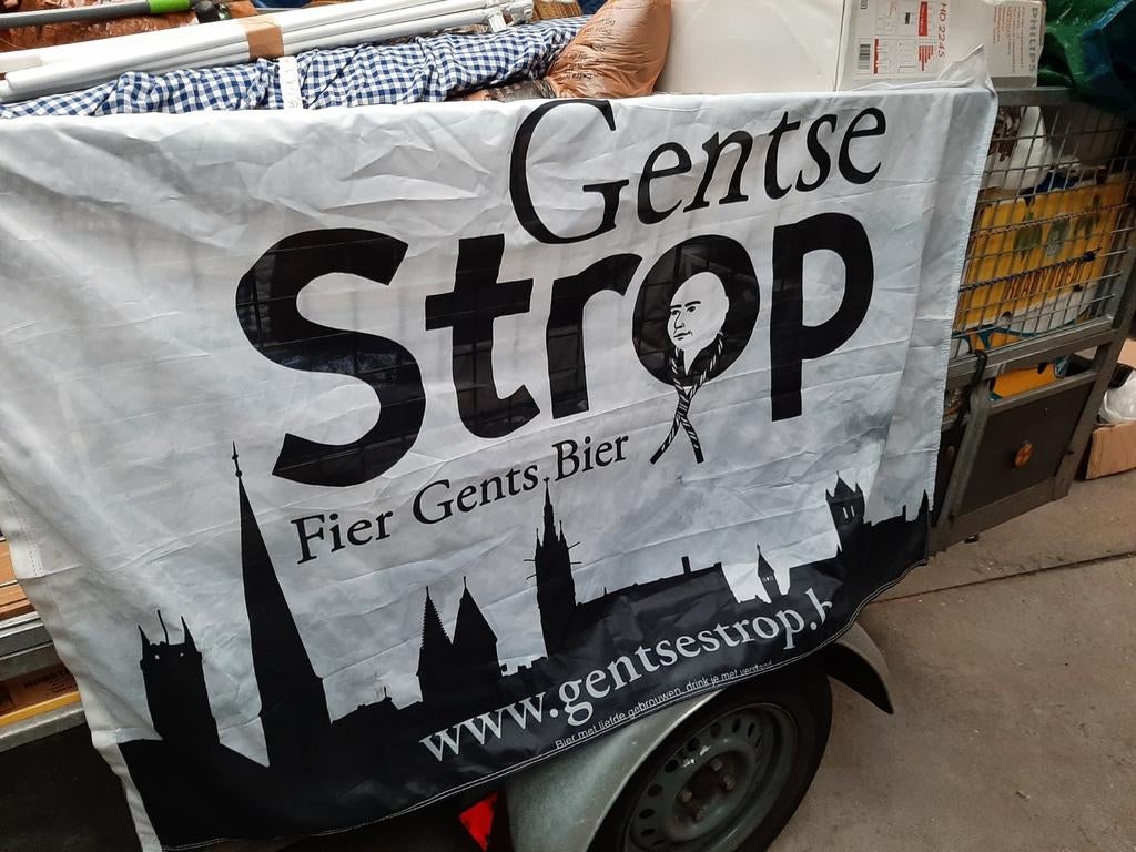 Vlag Gentse strop., Ophalen of Verzenden, Zo goed als nieuw