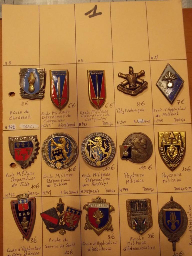 Franse insignia te koop  (Per stuk) (A), Ophalen of Verzenden, Landmacht, Embleem of Badge
