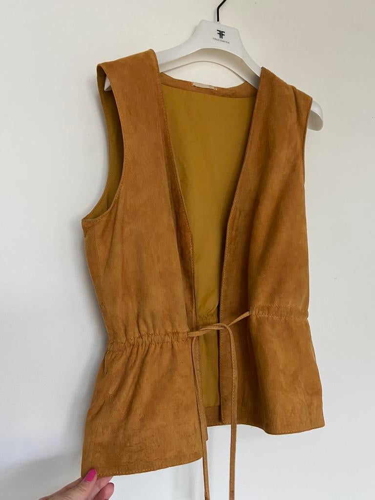 Leder vestje, Ophalen of Verzenden, Zo goed als nieuw