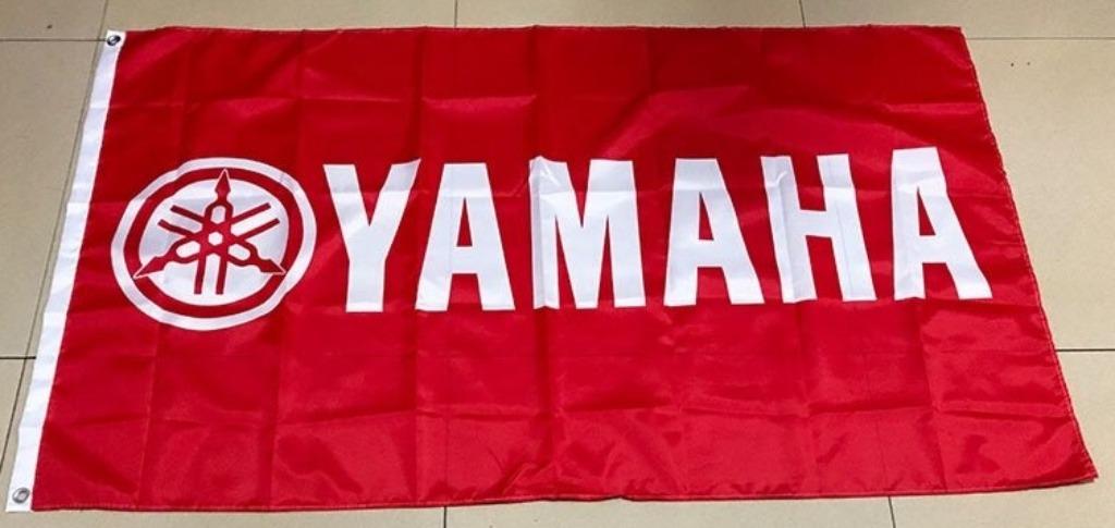 Vlag Yamaha motorfiets kleur rood - 60x90cm, Motoren, Ophalen of Verzenden, Nieuw