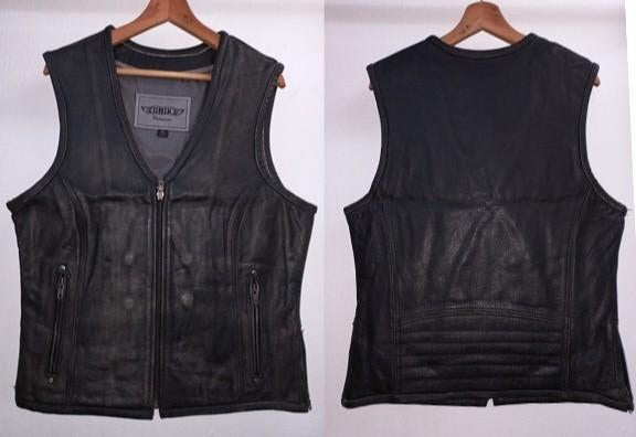 Gilet de moto en cuir neuf, Motos, Vêtements | Vêtements de moto, Manteau | cuir, Femmes, Hommes, Enfants, Neuf, avec ticket, Enlèvement ou Envoi