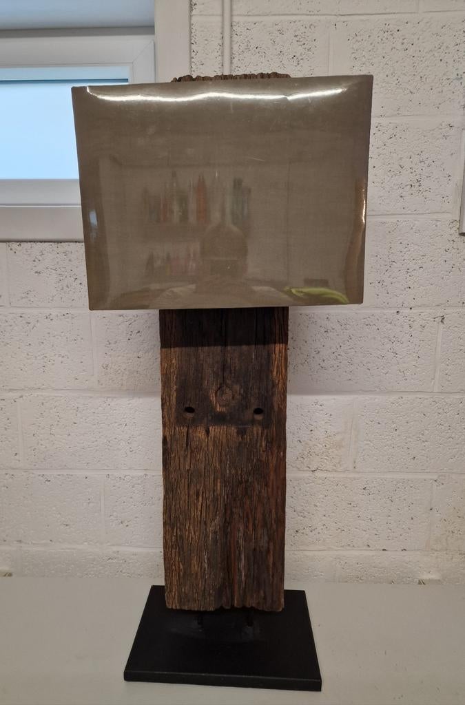 Lampe sur bille de chemin de fer, Enlèvement, Utilisé, 100 à 150 cm, Bois