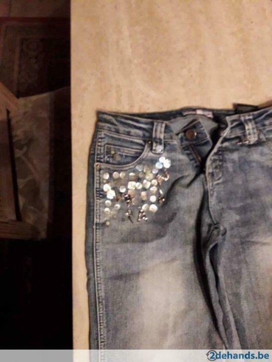 jeans 'wonder woman' maat 36, Ophalen of Verzenden, Gebruikt, Meisje, Broek