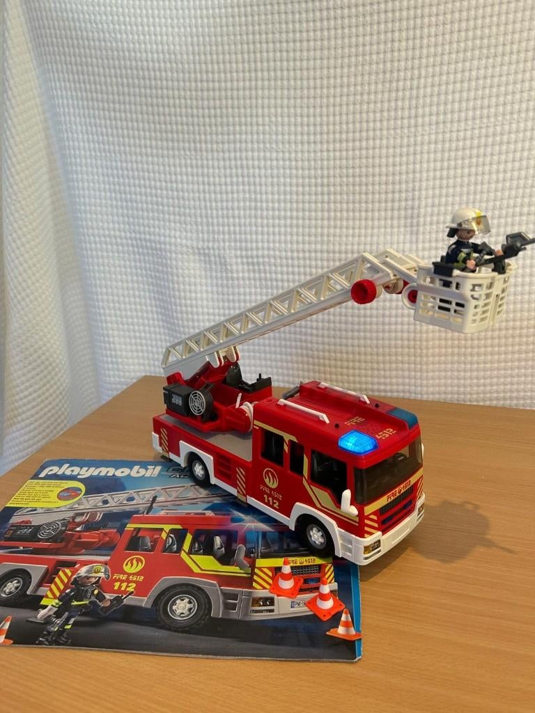 Playmobil Grote brandweer ladderwagen -4820, Kinderen en Baby's, Speelgoed | Playmobil, Ophalen of Verzenden, Zo goed als nieuw
