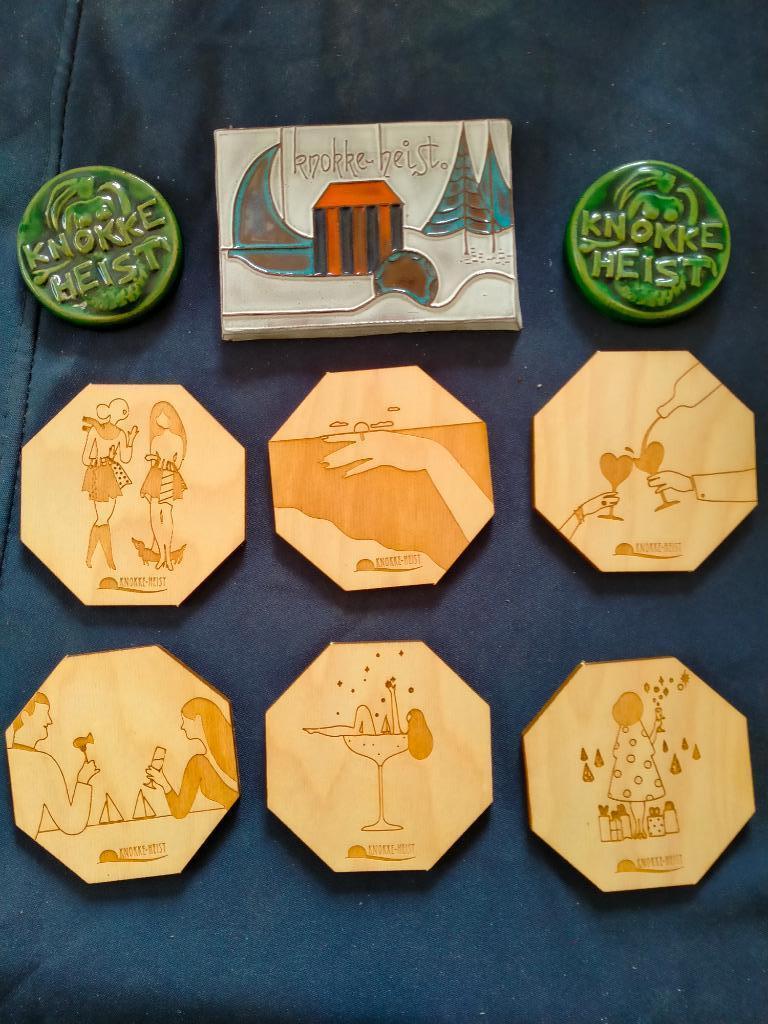 Carreaux muraux et sous-verres Knokke-Heist, Antiquités & Art, Enlèvement ou Envoi